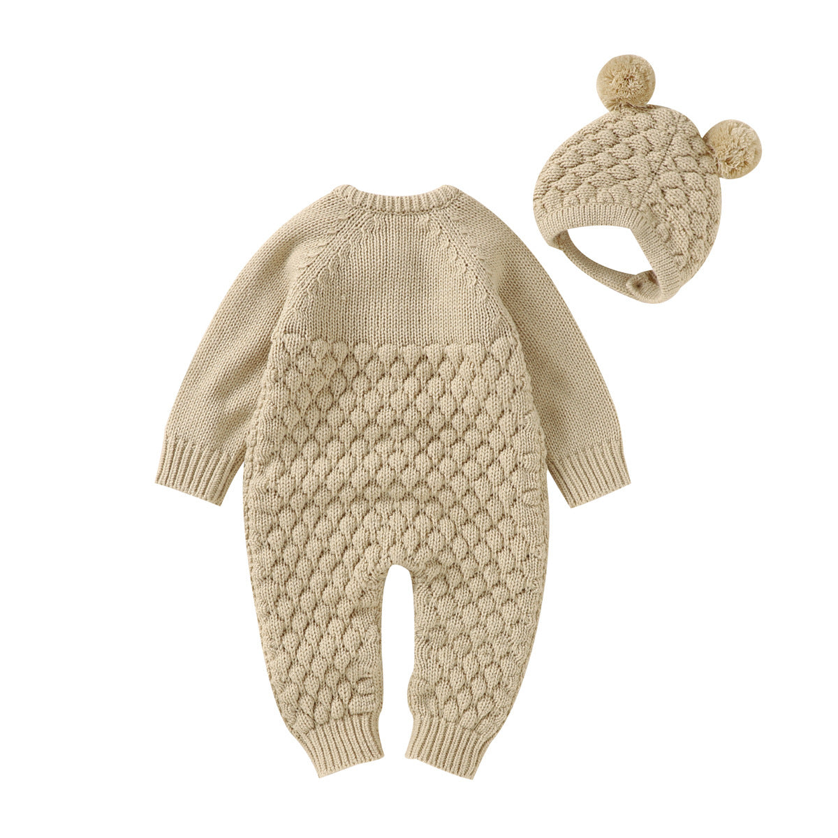 Infants And Young Children Cotton Thickened Pullover Jumpsuit