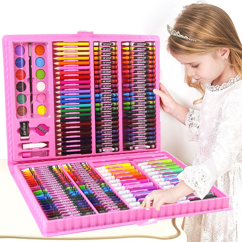 Children's Double-Panel Easel Watercolor Pen Set