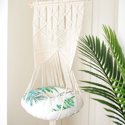 Pure Handmade Pet Woven Hanging Basket Swing