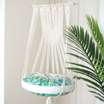 Pure Handmade Pet Woven Hanging Basket Swing