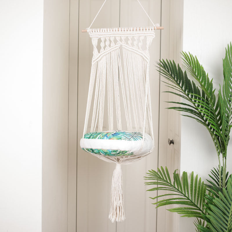 Pure Handmade Pet Woven Hanging Basket Swing