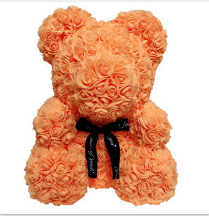 Handmade Rose Eternal Flower Bear