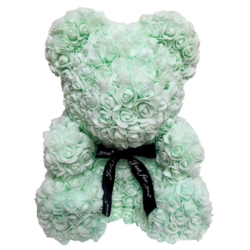 Handmade Rose Eternal Flower Bear