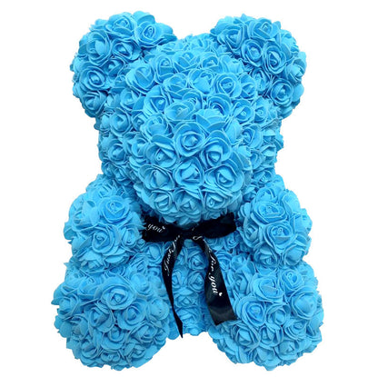 Handmade Rose Eternal Flower Bear