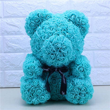 Handmade Rose Eternal Flower Bear