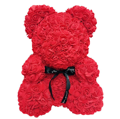 Handmade Rose Eternal Flower Bear