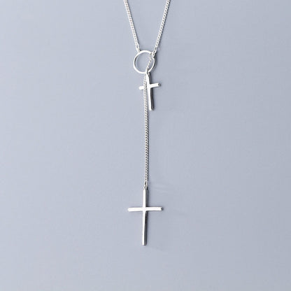 S925 Silver Cross Necklace