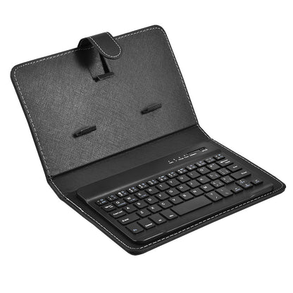 Mobile Phone Bluetooth Keyboard Leather Case