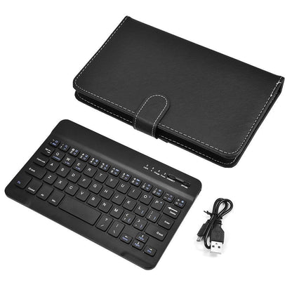 Mobile Phone Bluetooth Keyboard Leather Case