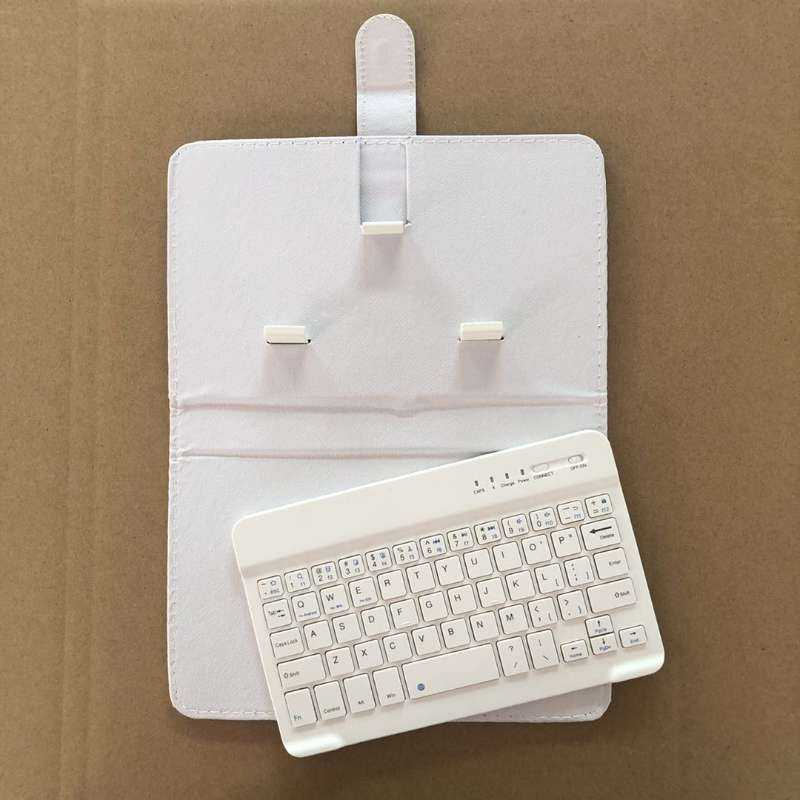 Mobile Phone Bluetooth Keyboard Leather Case