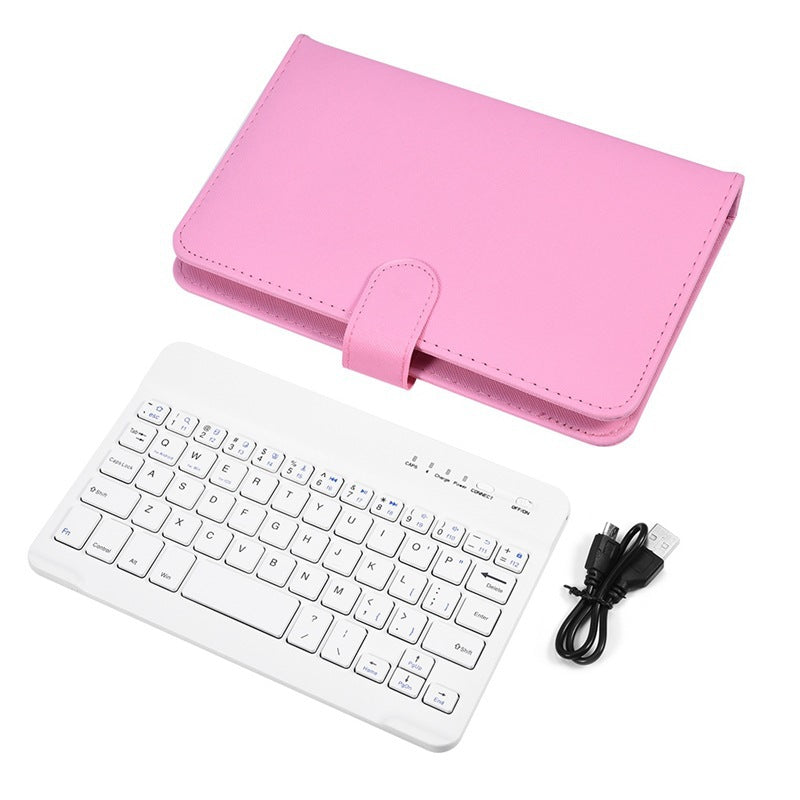 Mobile Phone Bluetooth Keyboard Leather Case