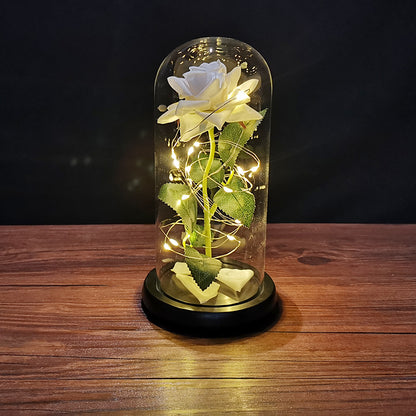 LED Light Rose Immortal Flower