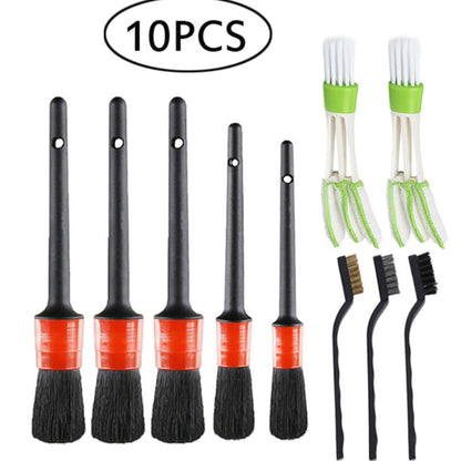 Car Beauty Detail Brush 10 Piece Set