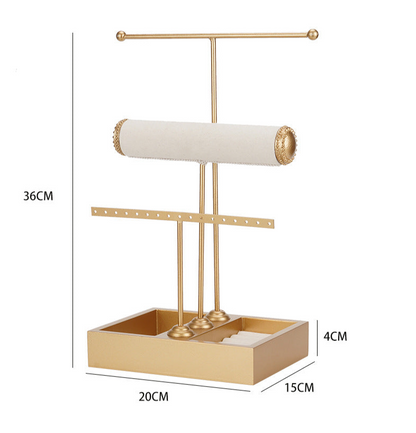 T-shaped 3-tier Jewelry Rack