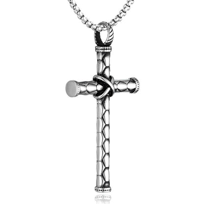 Titanium Steel Cross Necklace