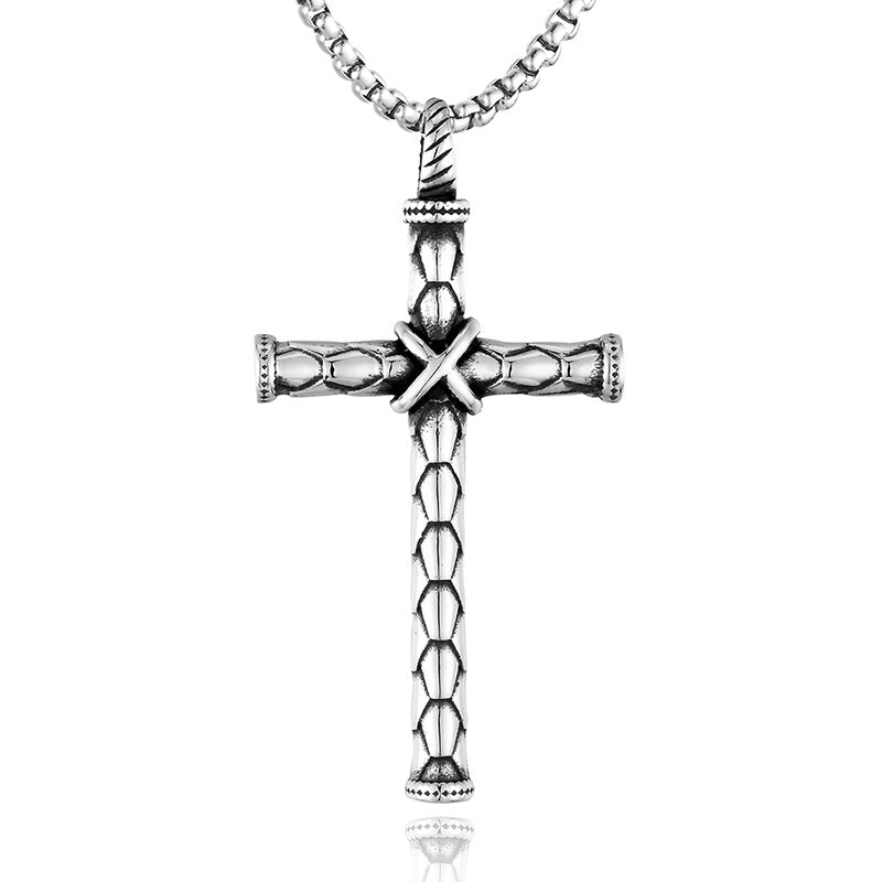 Titanium Steel Cross Necklace