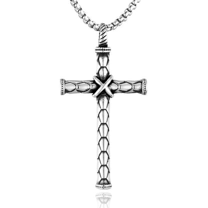 Titanium Steel Cross Necklace