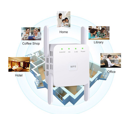 Wireless Dual-Band High-Power Network Booster