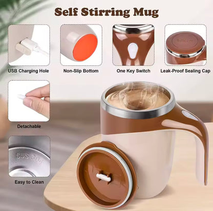 Automatic Stirring Coffee Cup