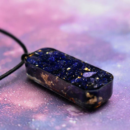 Orgonite Natural Crystal Blue Sandstone Pendant