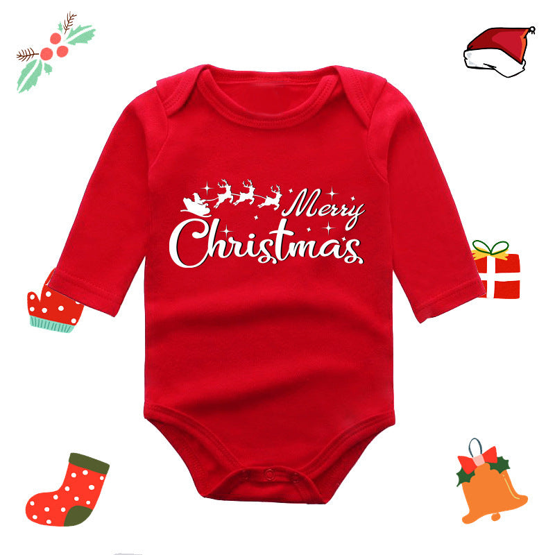 Christmas Red Elk Baby Newborn Onesie