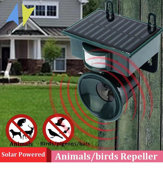 Solar Ultrasonic Animals And Birds Repeller