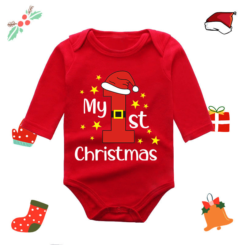 Christmas Red Elk Baby Newborn Onesie