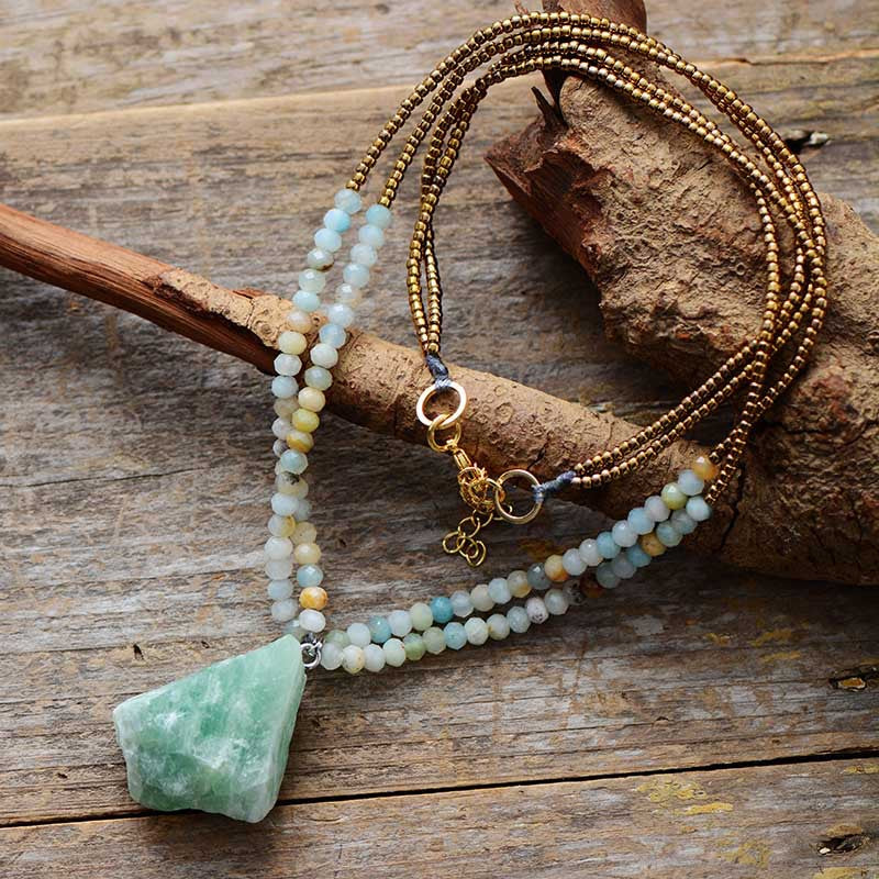 Amazonite Pendant Necklace