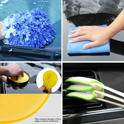 Car Wash Detail Brush 17 Piece Set