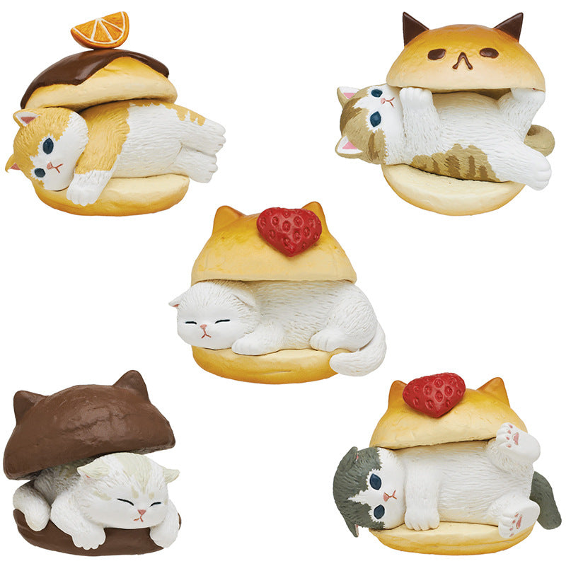 Mini Cute Cat Food Play Ornaments