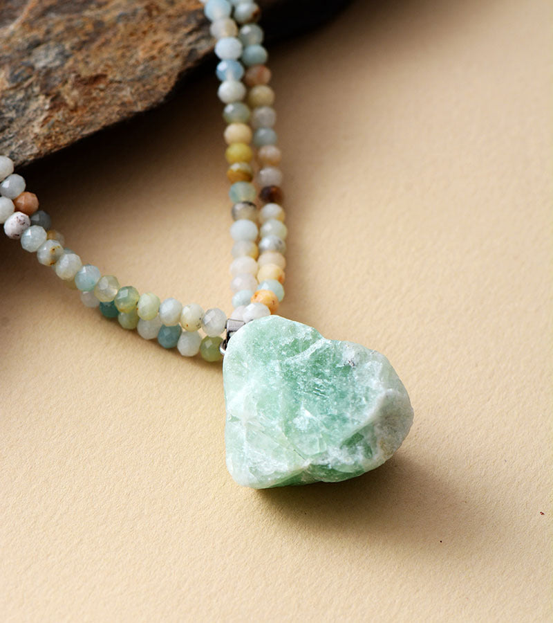 Amazonite Pendant Necklace