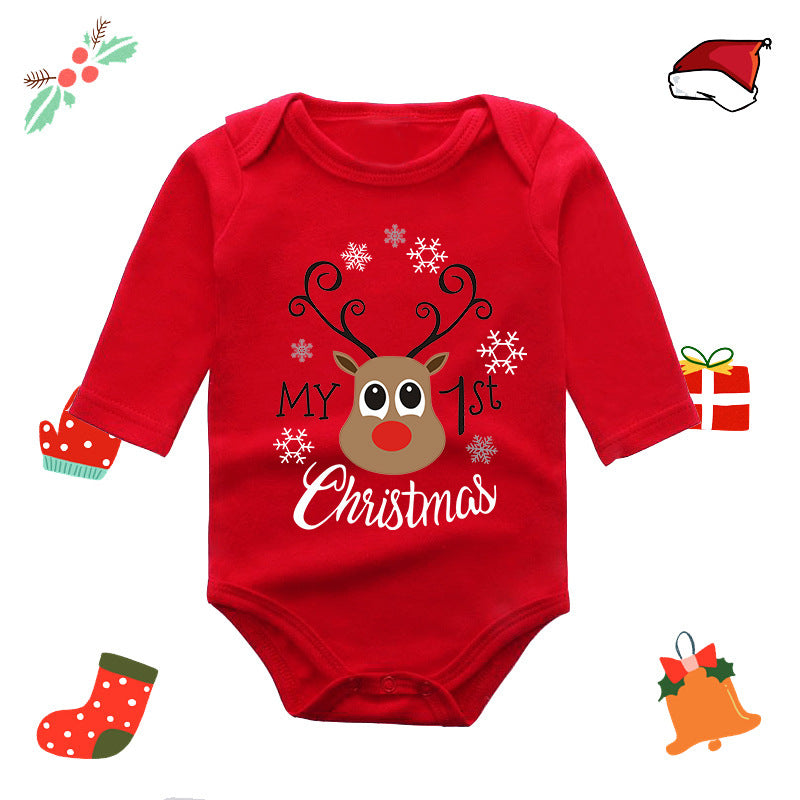 Christmas Red Elk Baby Newborn Onesie