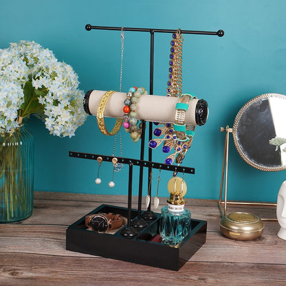 T-shaped 3-tier Jewelry Rack