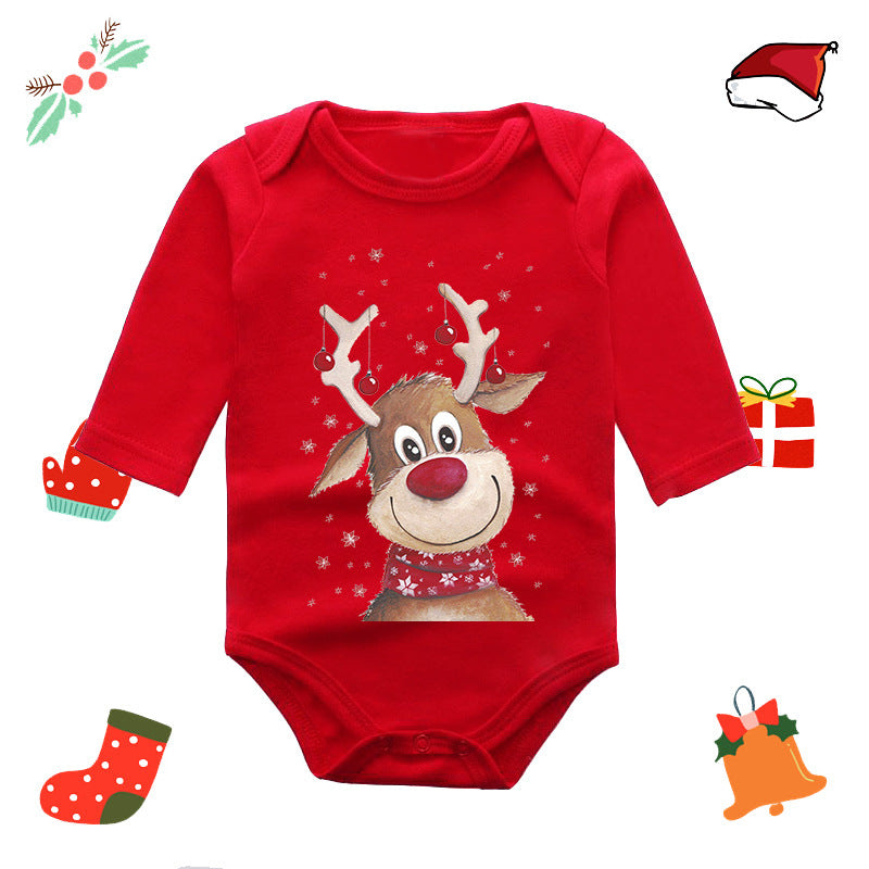 Christmas Red Elk Baby Newborn Onesie