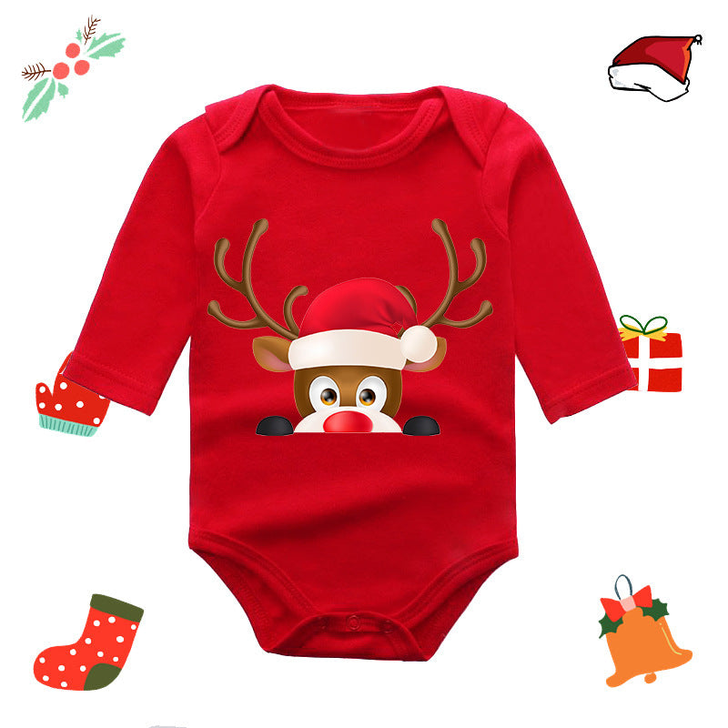 Christmas Red Elk Baby Newborn Onesie