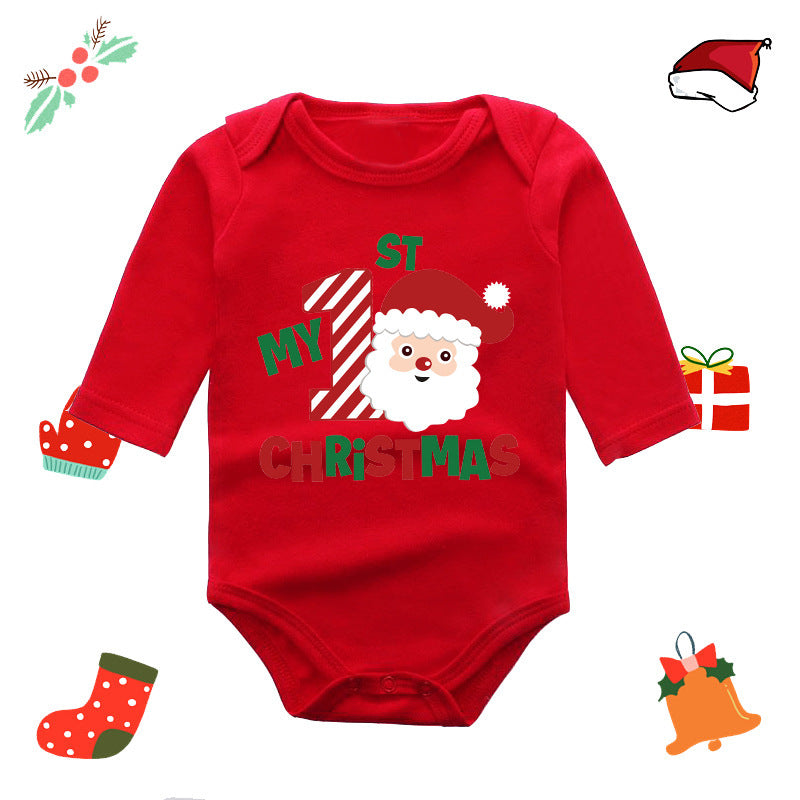 Christmas Red Elk Baby Newborn Onesie