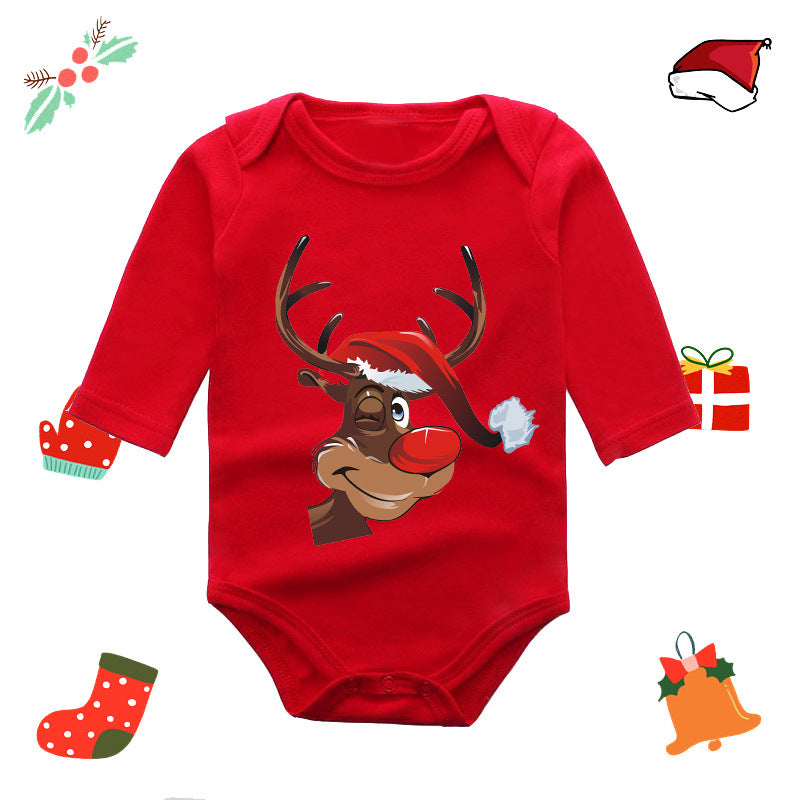 Christmas Red Elk Baby Newborn Onesie