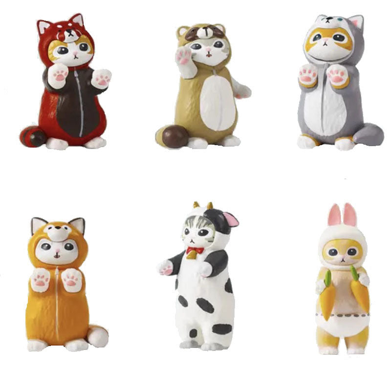 Mini Cute Cat Food Play Ornaments