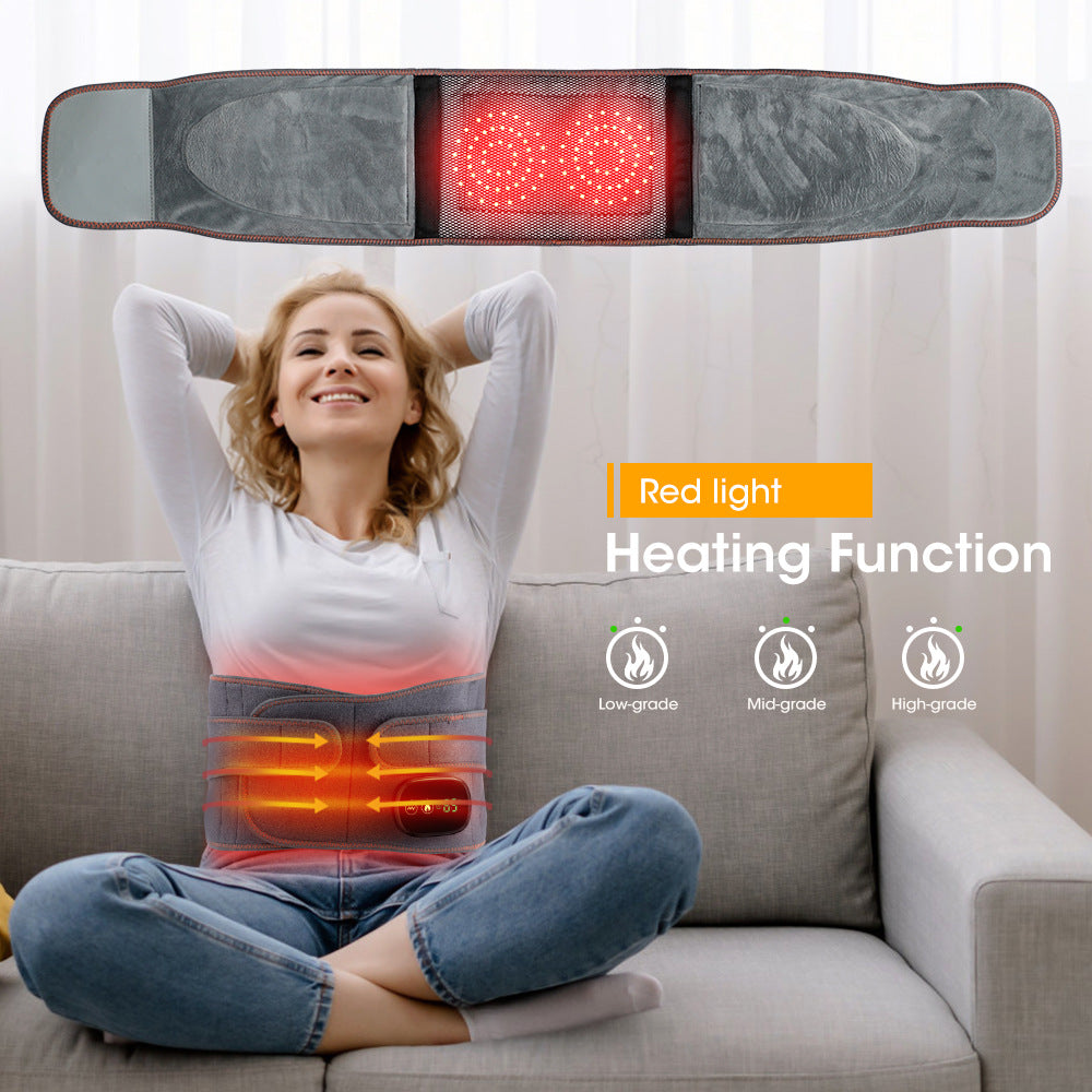 Dual Intrared Light Heating Massaging Waist Belt