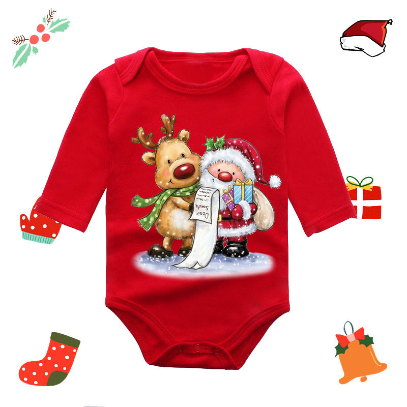 Christmas Red Elk Baby Newborn Onesie