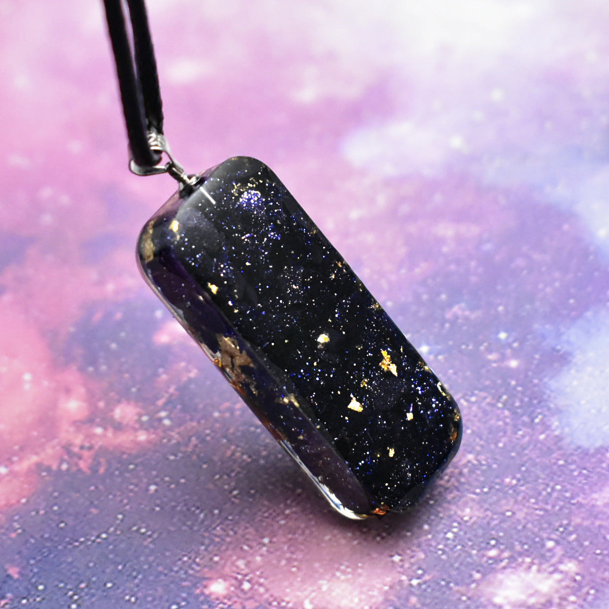 Orgonite Natural Crystal Blue Sandstone Pendant