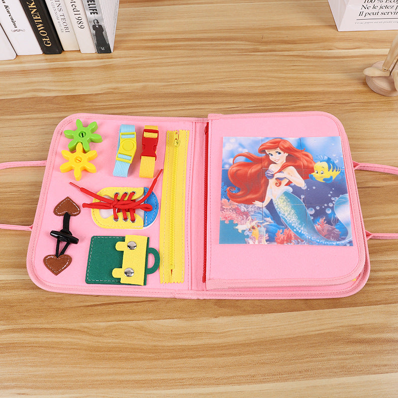 Children Educational Dressing Felt Learning Board