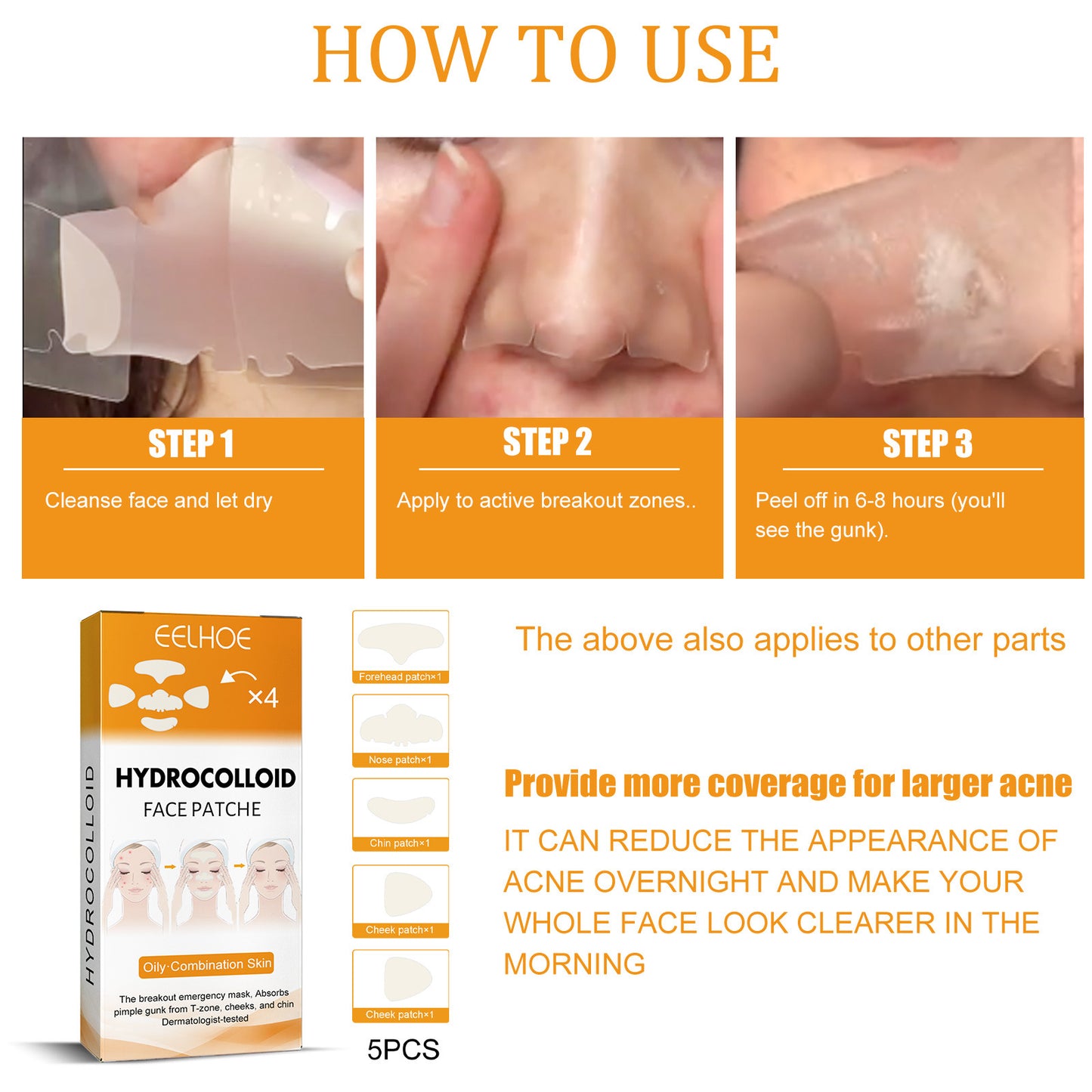 EELHOE Hydrogel Facial Acne Patch