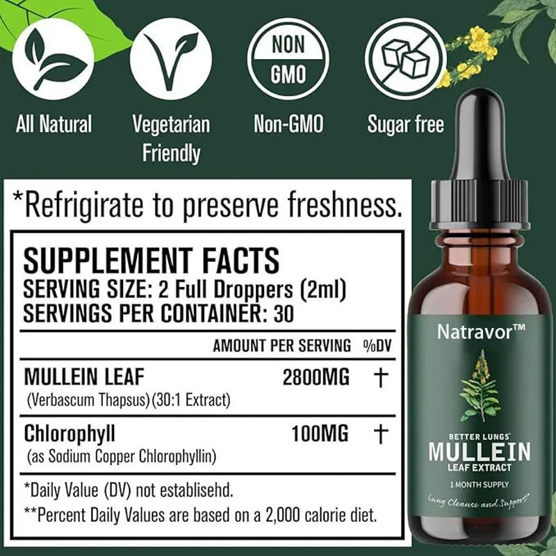 Mullein Leaf Extract Drops 30ml