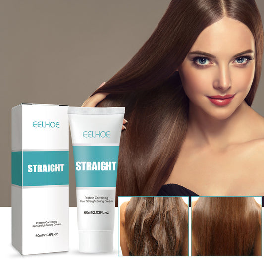 EELHOE Protein Straightening Cream Split Ends Repair Smoothing Frizzy Hair 60ml