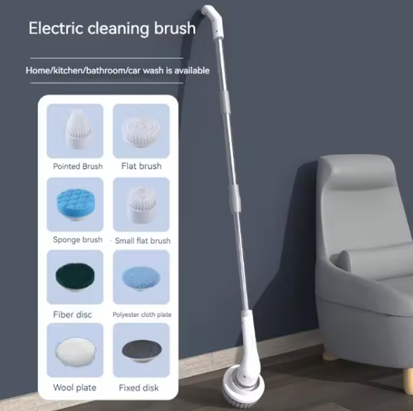 Electric Floor Scrubber Grey